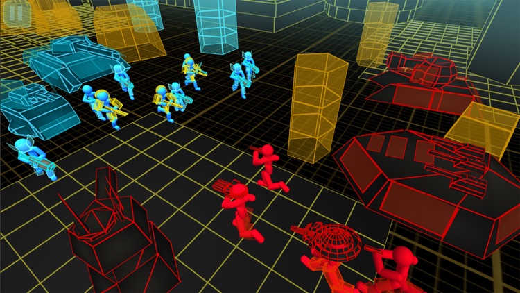 Stickman Simulator: Neon Tanks screenshot-3