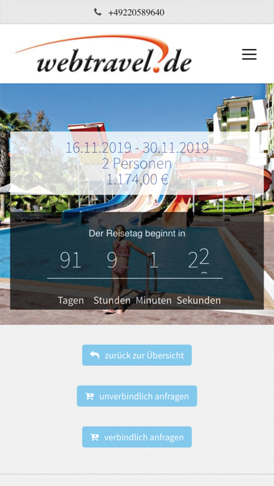 meinereisedaten screenshot