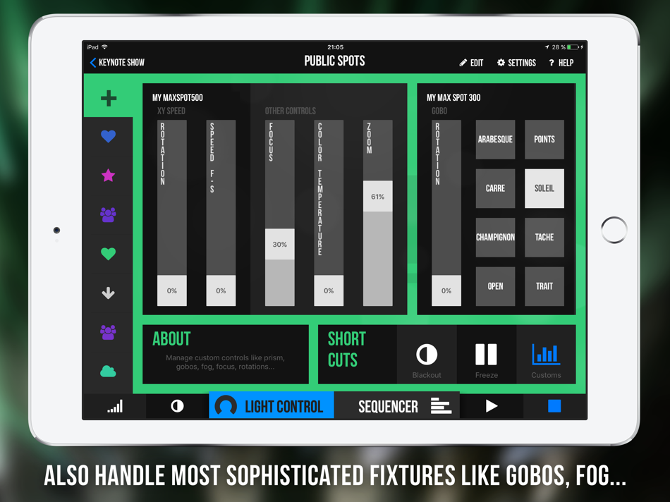 #4. Photon - DMX Light Controller (iOS) Bởi: StudiOS