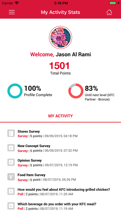 KFC Community iPhone screenshot 3 - Food & Drink app