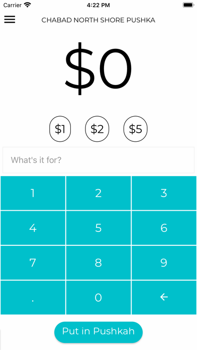 Screenshot 2 of myTzedakah Pushka - Chabad NS App