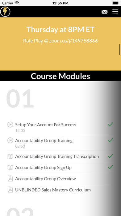 Screenshot 3 of UNBLINDED Academy App