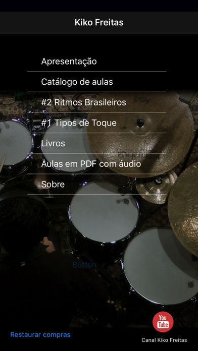 Screenshot #1 pour Kiko Freitas - Drum Lessons