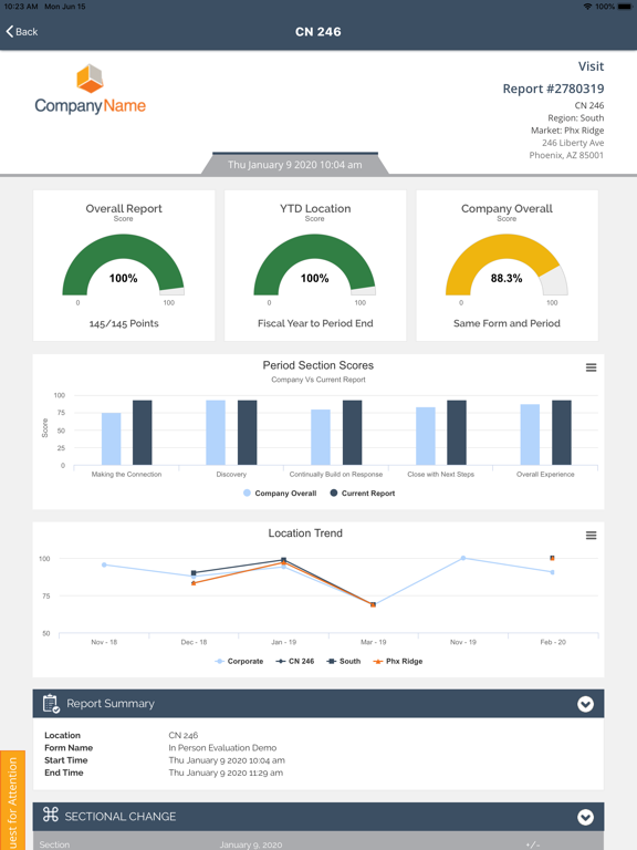 Prism Dashboard iPad screenshot 5 - Business app