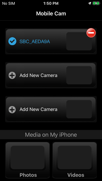 Screenshot #1 pour MobileCamApp