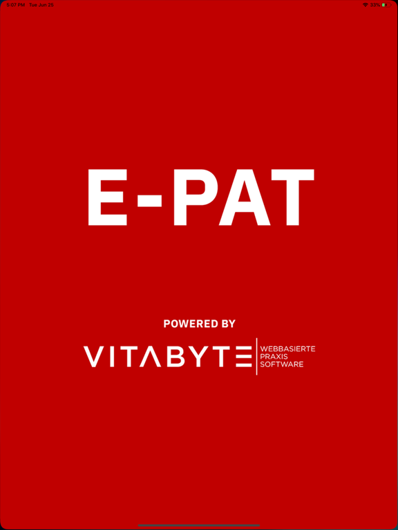 E-PAT iPad screenshot