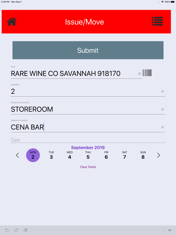 App screenshot