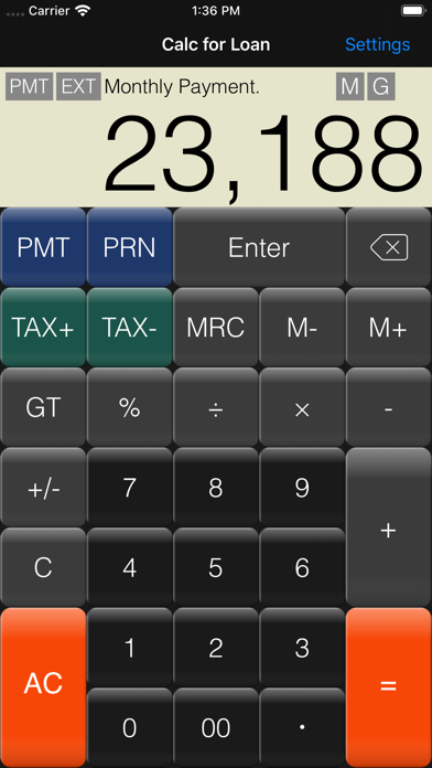 Calc for Loan Screenshot