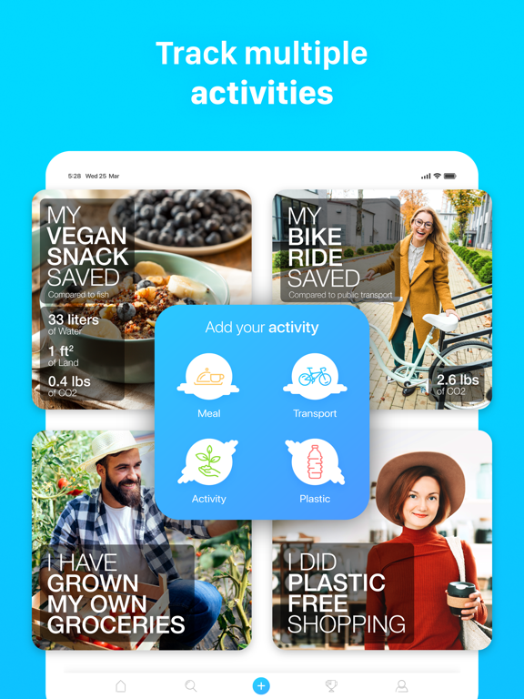 EcoHero - Eco Activity Tracker iPad screenshot 7 - Lifestyle app