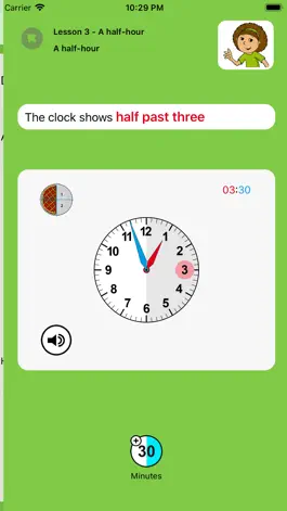 Game screenshot Learning to tell Time apk