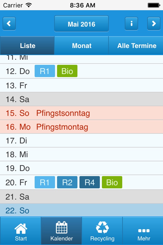 Landkreisbetriebe Abfallapp screenshot 3