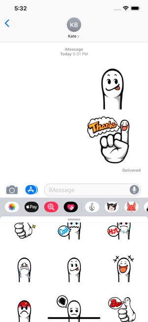 Funny Fingers Sticker Pack(圖2)-速報App
