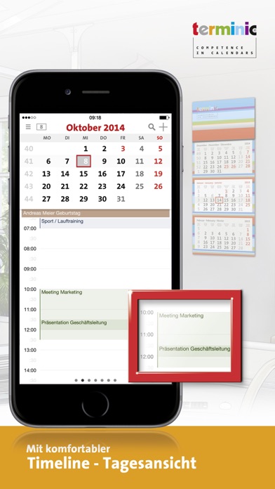 terminic 3-Monatskalender Pro Screenshot