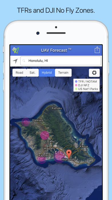 UAV Forecast Screenshot