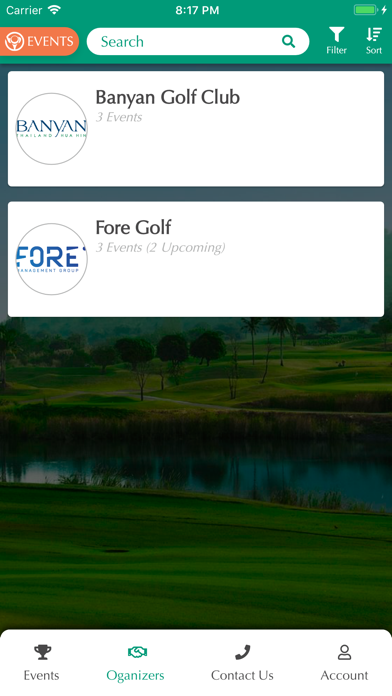 GOLF CITIZEN Events Screenshot