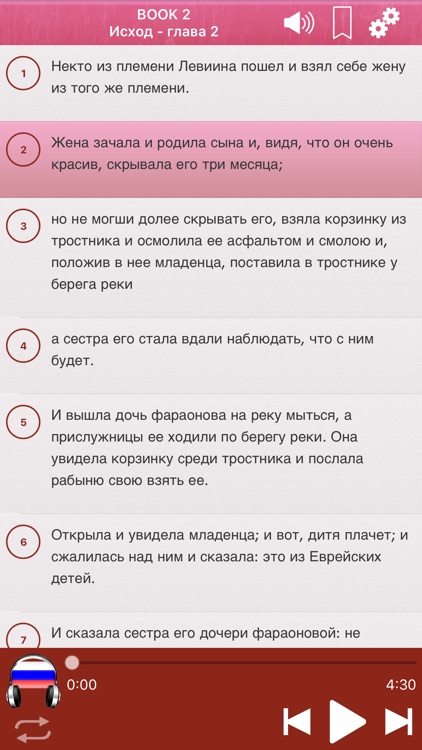 Russian Holy Bible Audio mp3 screenshot-3