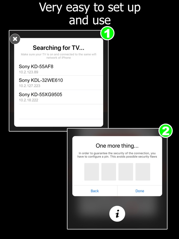 Remote TV for Sony Bravia iPad screenshot