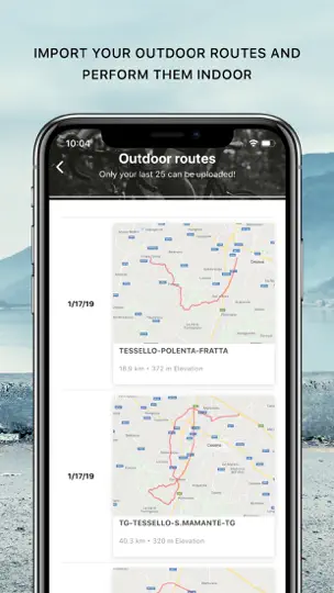 Captura de pantalla de MyCycling en iPhone 5