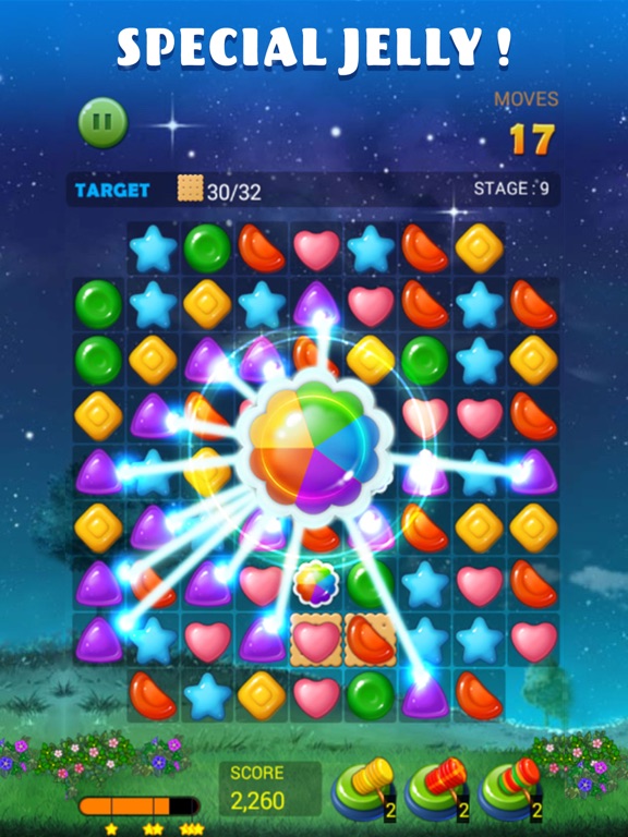 Screenshot #5 pour Jelly Star Night - Match 3