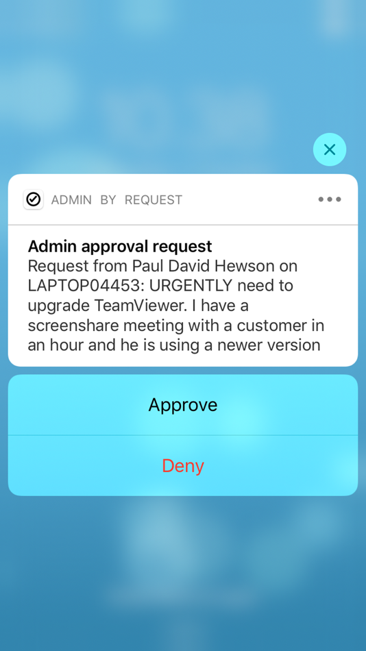 #1. Admin By Request (iOS) By: Admin By Request ApS
