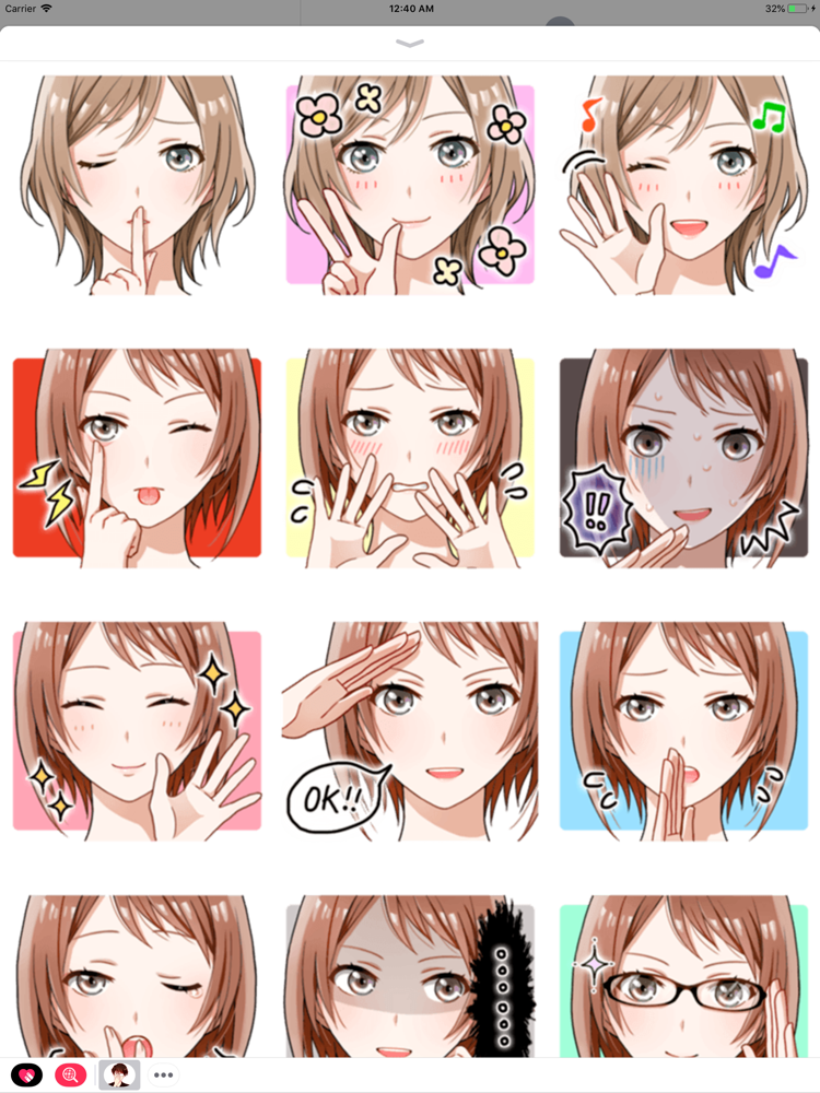 iStickers Anime Stickers App  for iPhone Free Download 