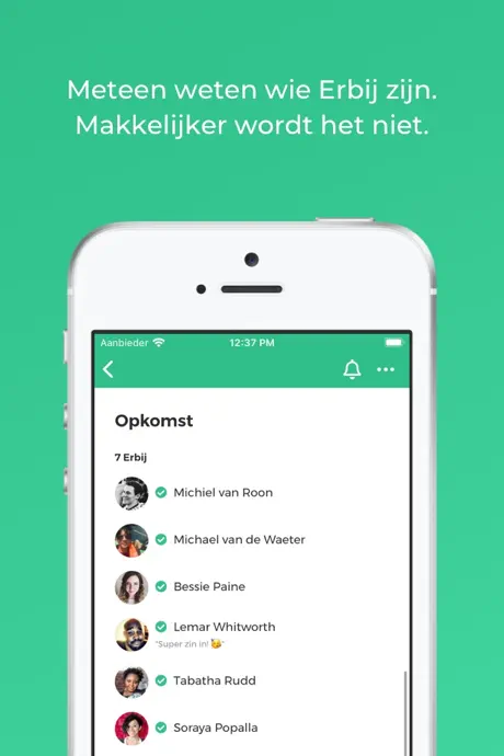 Erbij - wie komen er?