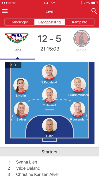 Fana håndball screenshot-3