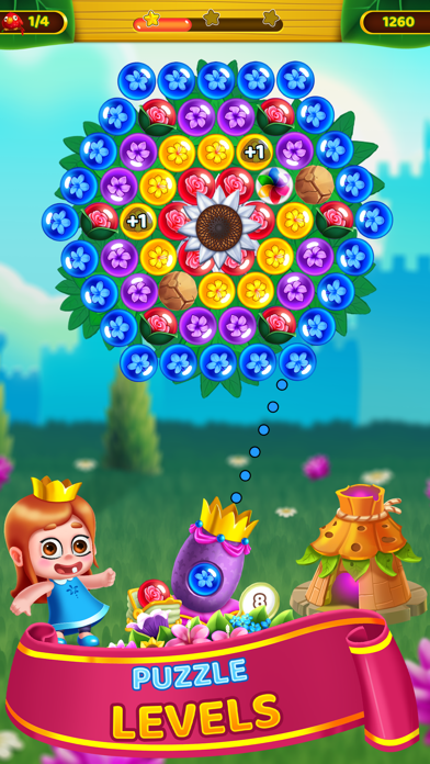 Flower Games - Bubble Pop 2024 Screenshot