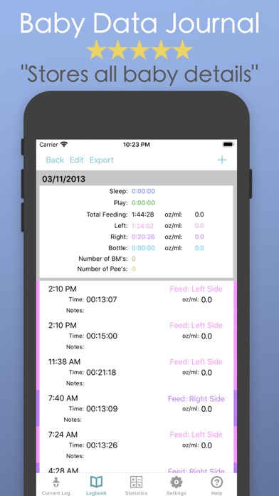 Baby Log & Breast Feeding App.のおすすめ画像4