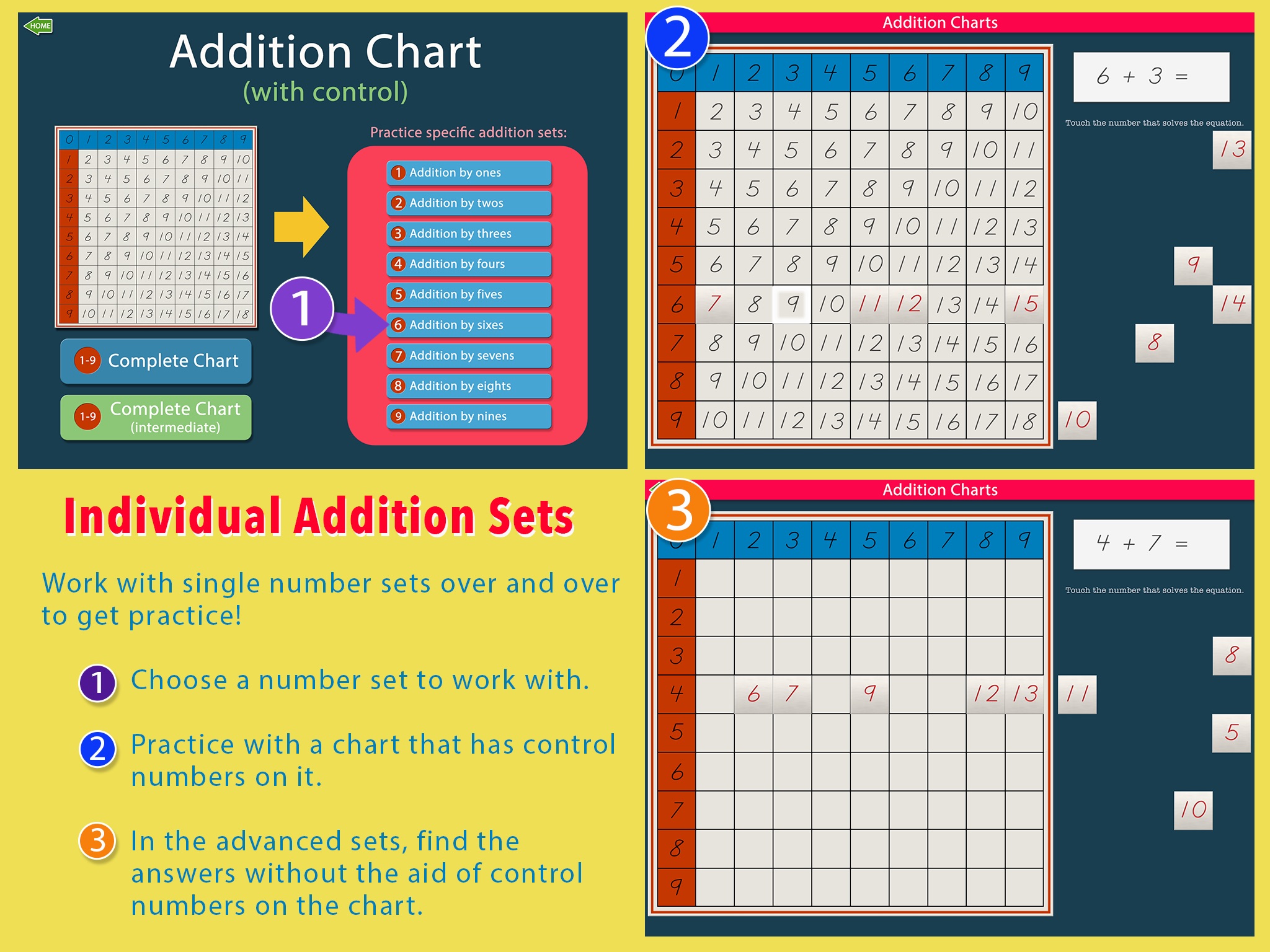 Montessori Addition Charts screenshot 3