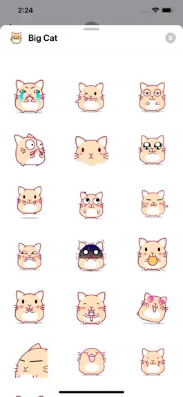 Game screenshot Big Cat: Animated Stickers hack