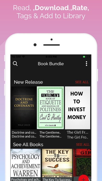 100k + ebooks-ebook Bundle app screenshot