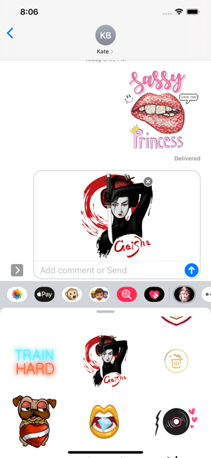 Bad & Mad Girl Stickers