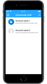 Infomaniak kAuth screenshot