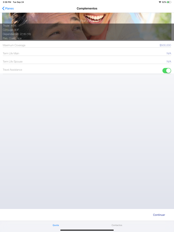 BMI Cotizador Salud Costa Rica iPad screenshot 5 - Medical app