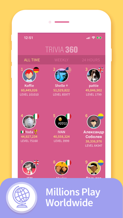 TRIVIA 360: Quiz Game Screenshot