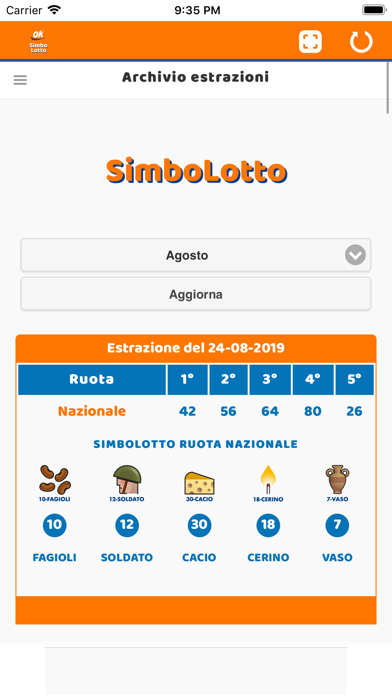 Archivio Simbolotto screenshot 3