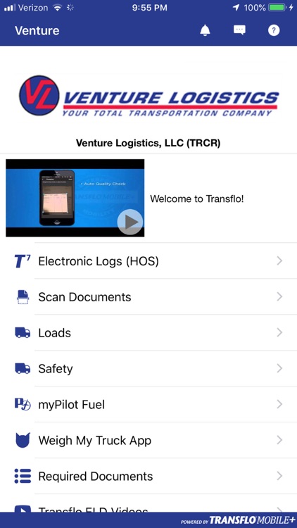 Venture Logistics Mobile