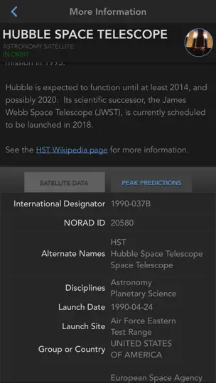 SkyView® Satellite Guide iPhone-skjermbilde 4