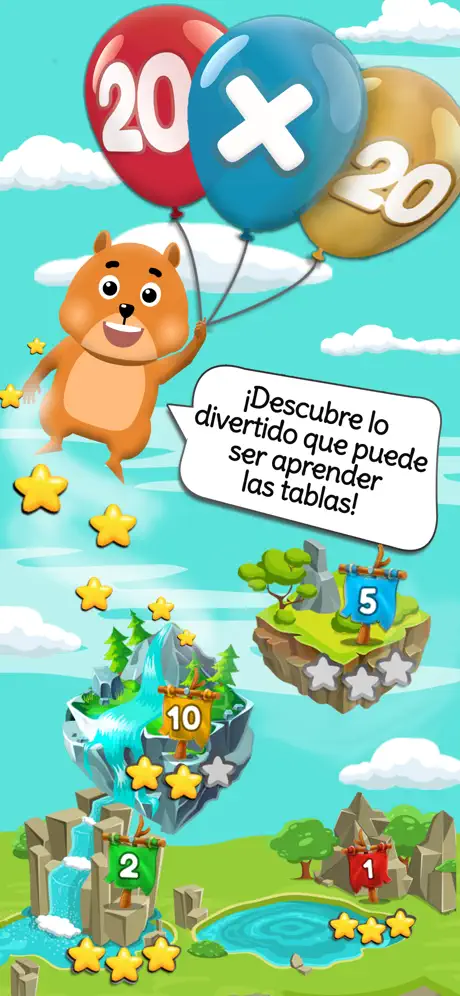 Las tablas de multiplicar niño