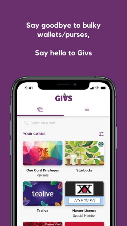 Givs - Loyalty & Reward Cards