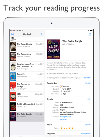 Reading List: Book Tracker screenshot 2