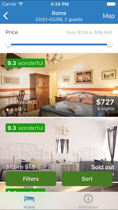 Hotels at the cheapest prices screenshot 2