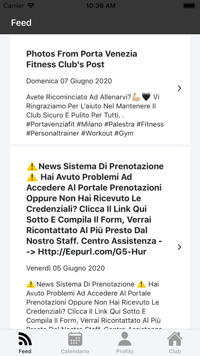 Porta Venezia Fitness Club Screenshot