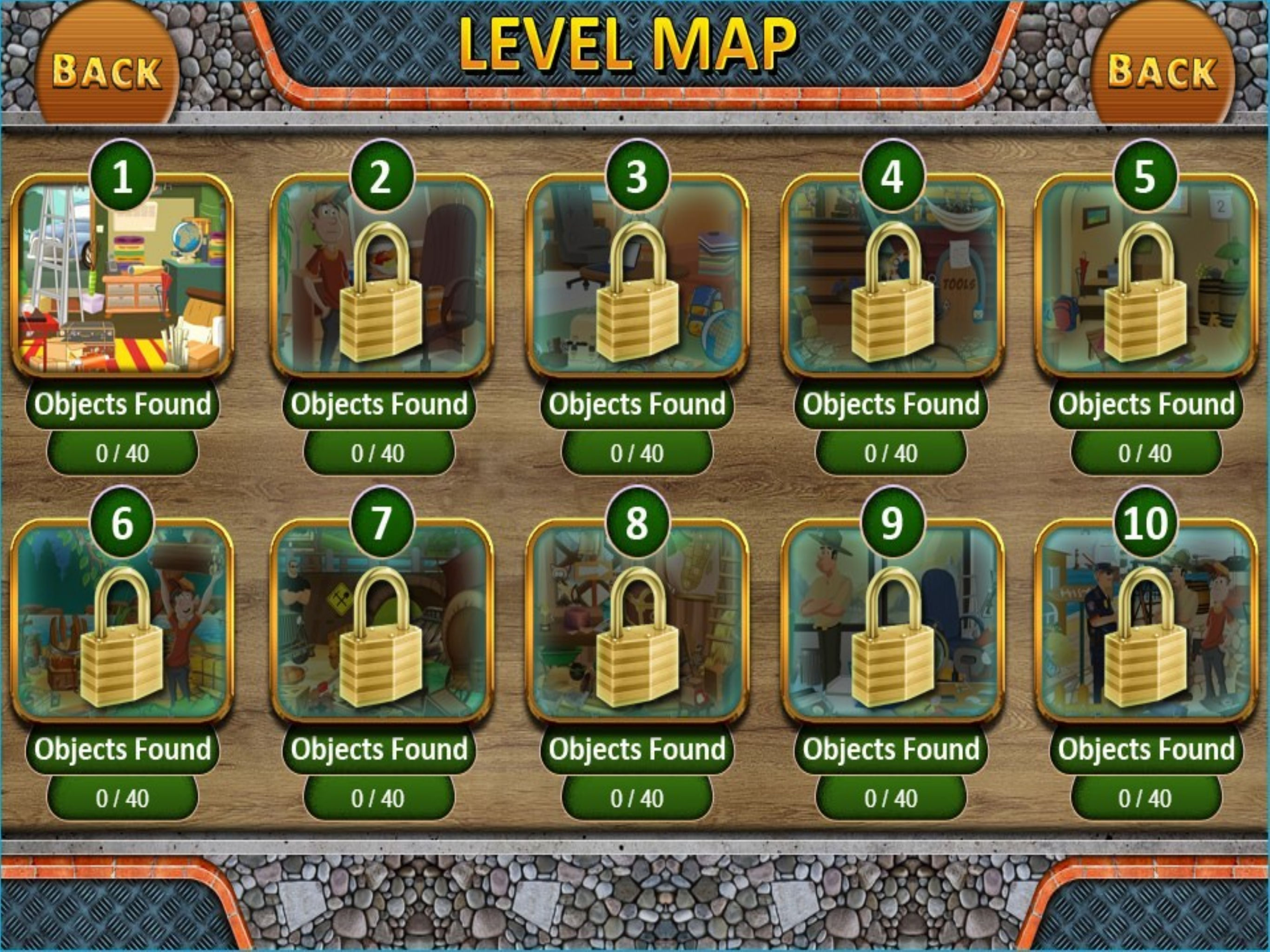 Pack 50 -10 in 1 Hidden Object screenshot 10