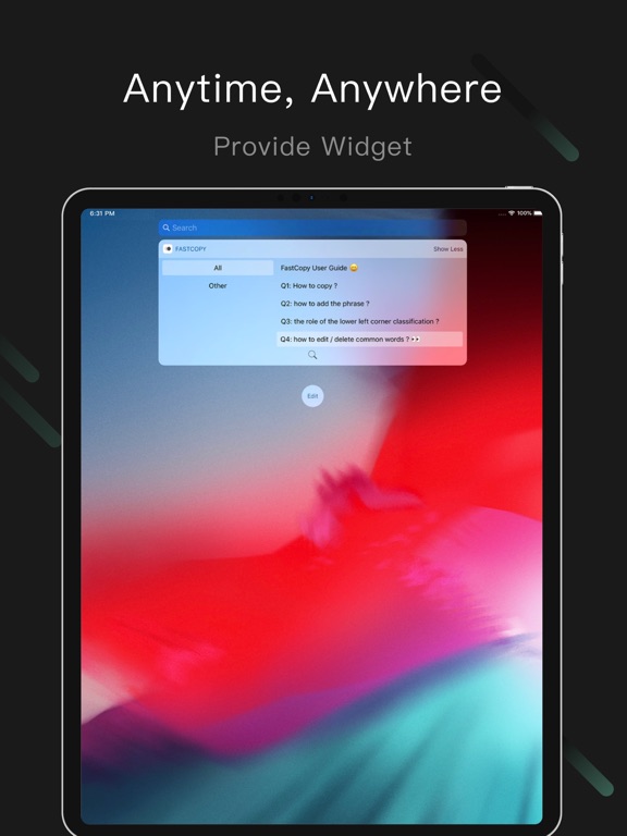 FastCopy-Fast input iPad screenshot 8 - Productivity app