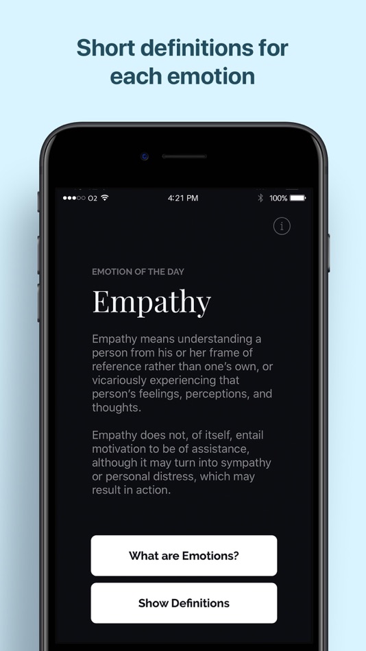 #1. Emotions Dictionary (iOS) 来自: Quiet Games