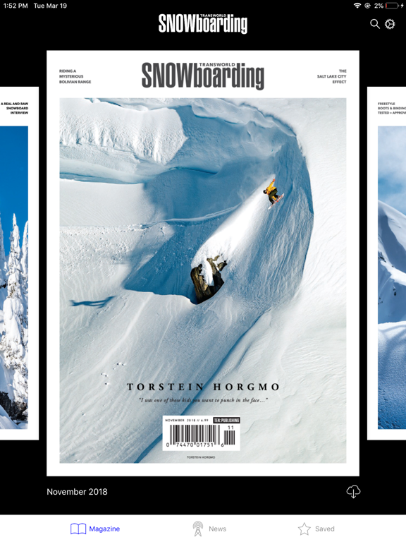 TransWorld Snowboarding Magazine screenshot