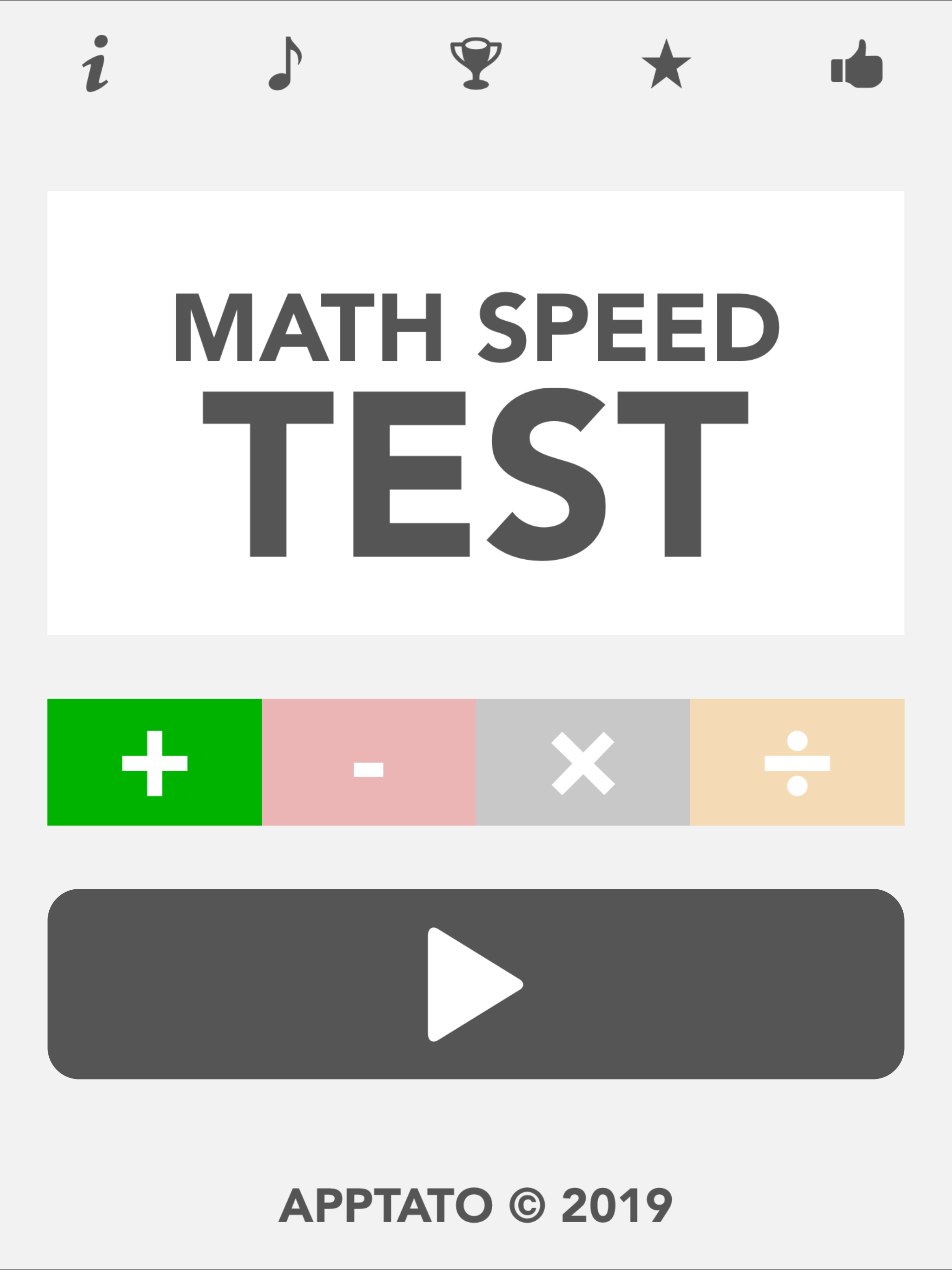 Math Speed Test