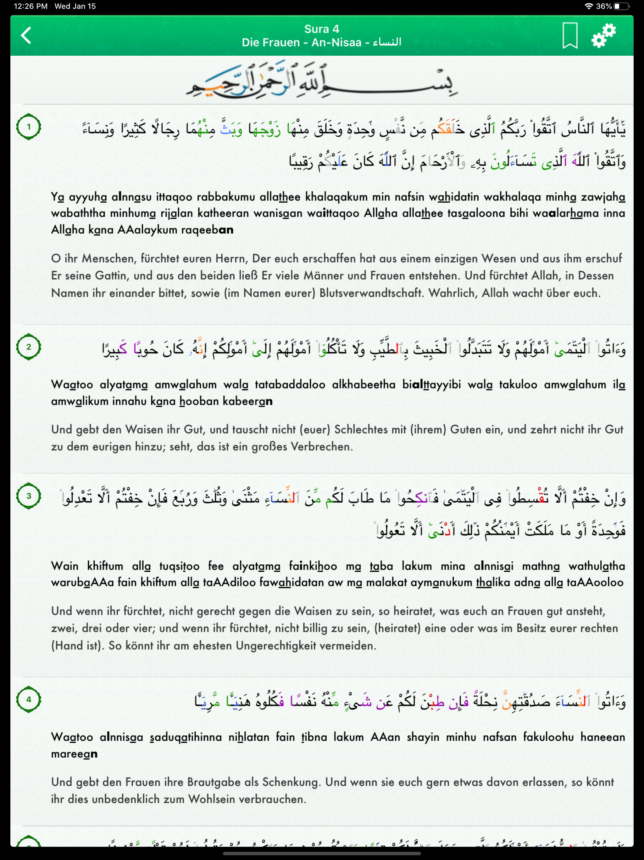 Koran : Deutsch, Arabisch